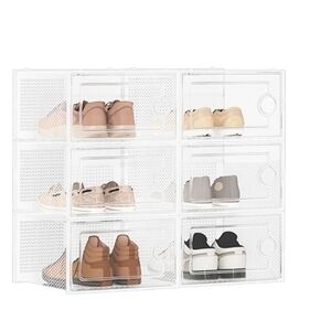 Clear Stackable Shoe Storage Organizer